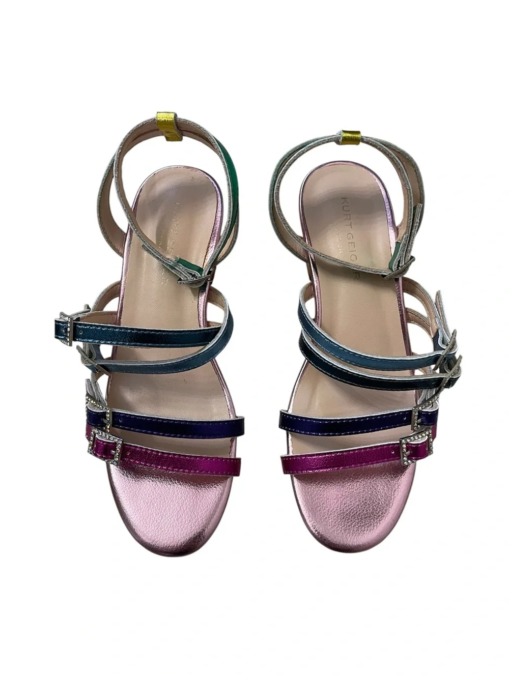 Kurt Geiger Rainbow Metallic Mini Piera Sandals